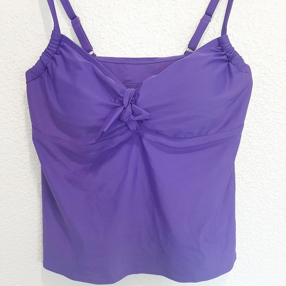 NEW Swim For All Purple Tankini Swimsuit Size 18
